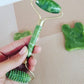 roller pour massage visage en jade